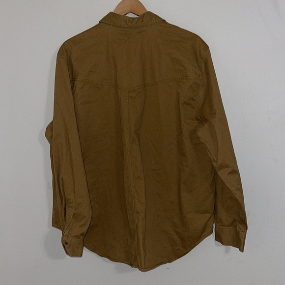 Banana Republic Men's Stone Washed Snap Button Long-Sleeve shirt - Picture 7 of 9